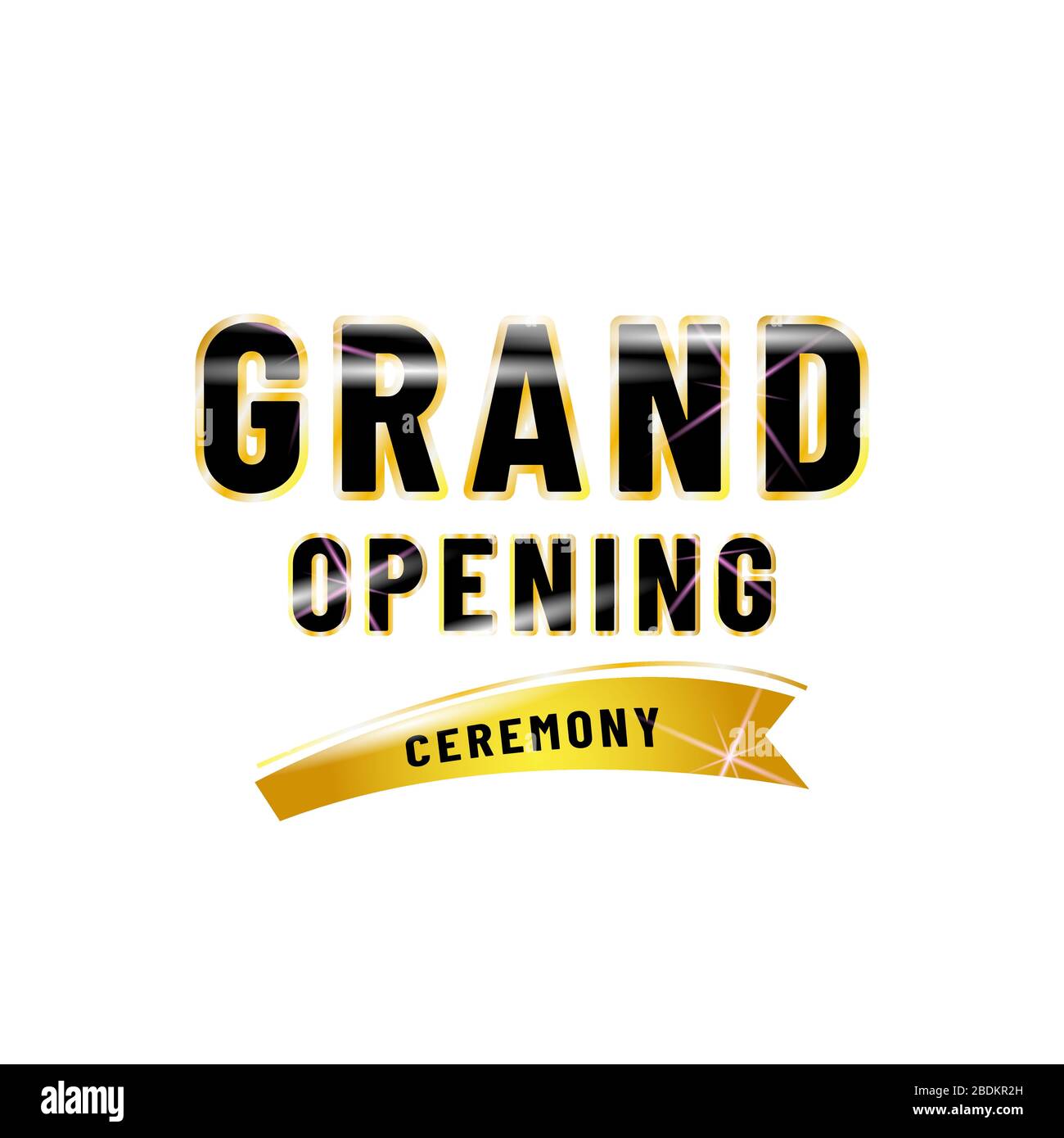 Grand opening poster design isolated white background Stock Vector Image &  Art - Alamy