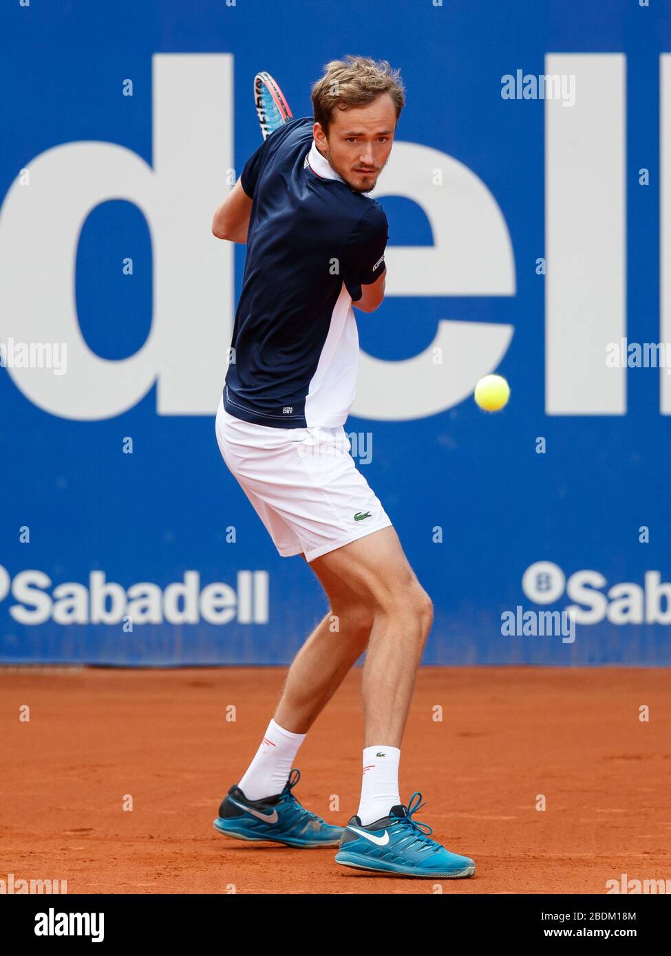 daniil medvedev from Russia during the ATP 500 Barcelona Open Banc Sabadell  67 Trofeo Conde de Godo in Reial Club Tenis de Barcelona on 24 of April of  Stock Photo - Alamy