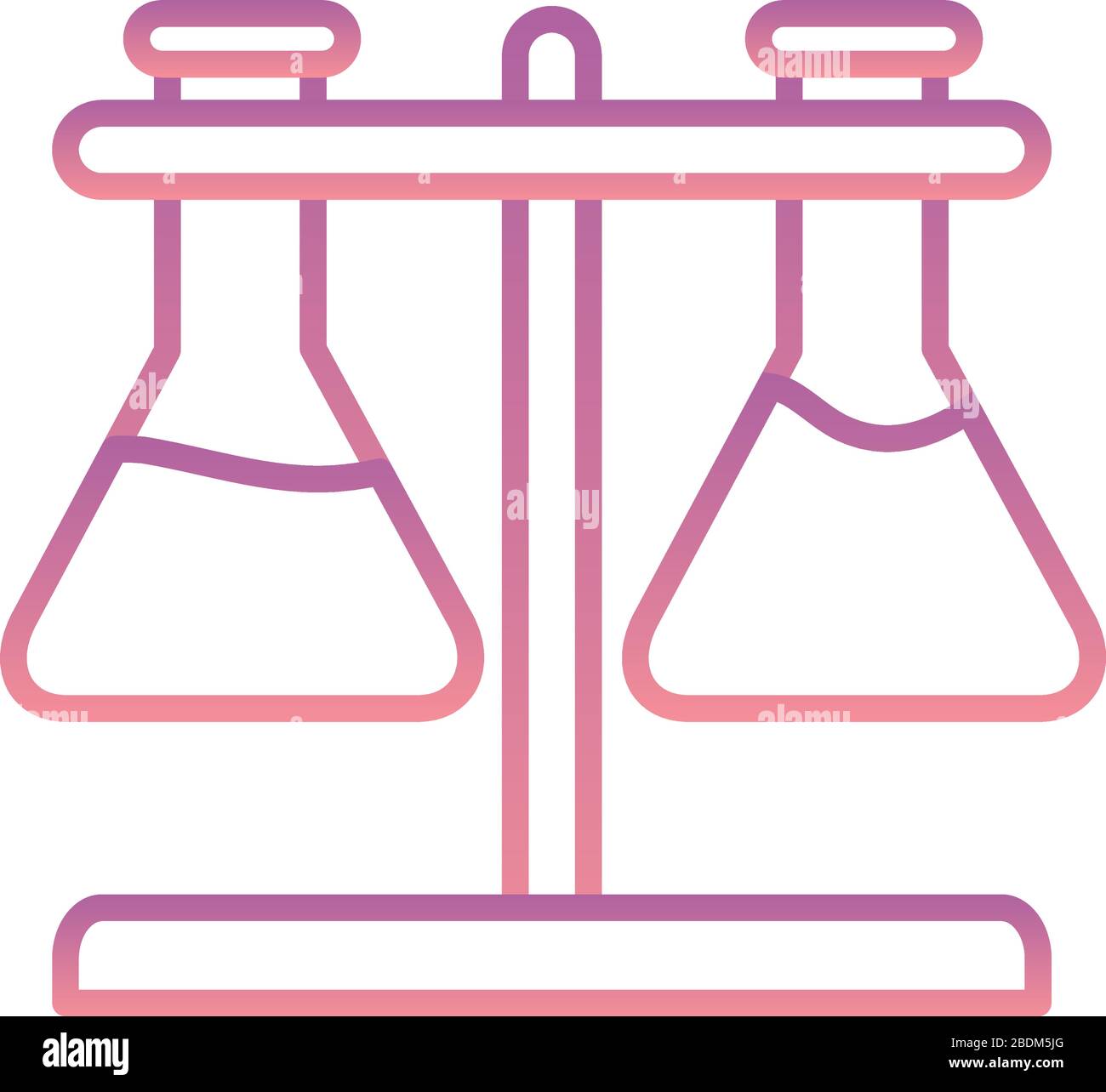 Science flasks gradient style icon vector design Stock Vector Image ...