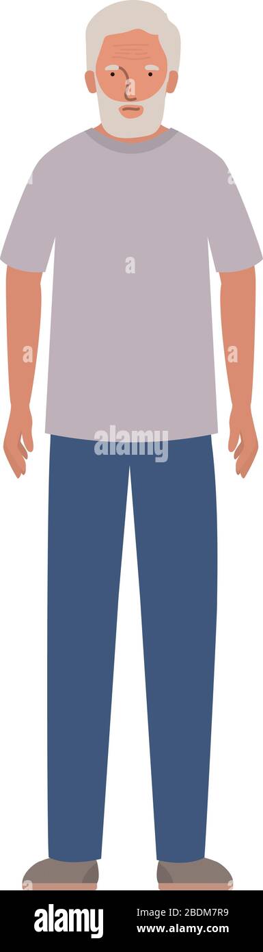 Isolated grandfather avatar vector design Stock Vector Image & Art - Alamy