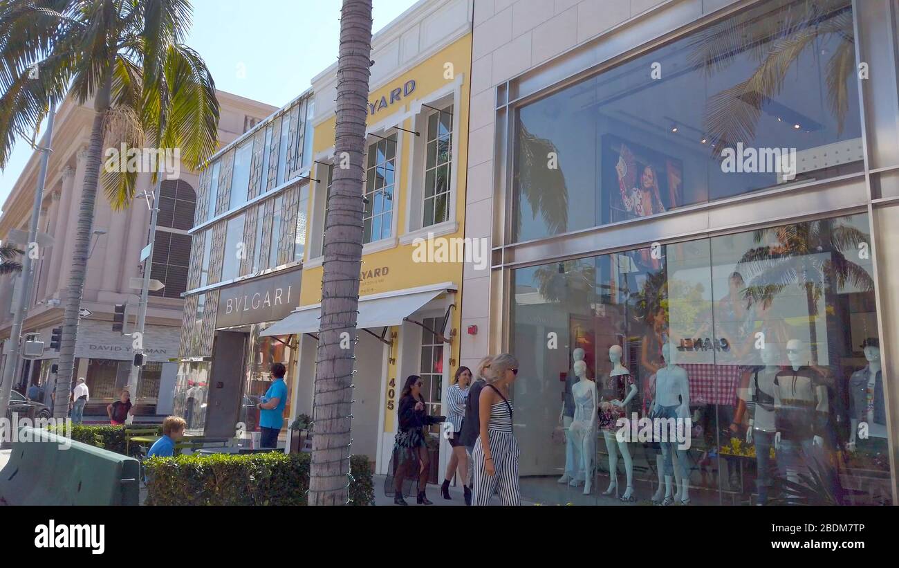 Rodeo Drive in Beverly Hills - Guess store - LOS ANGELES, USA - APRIL 1,  2019 Stock Photo - Alamy