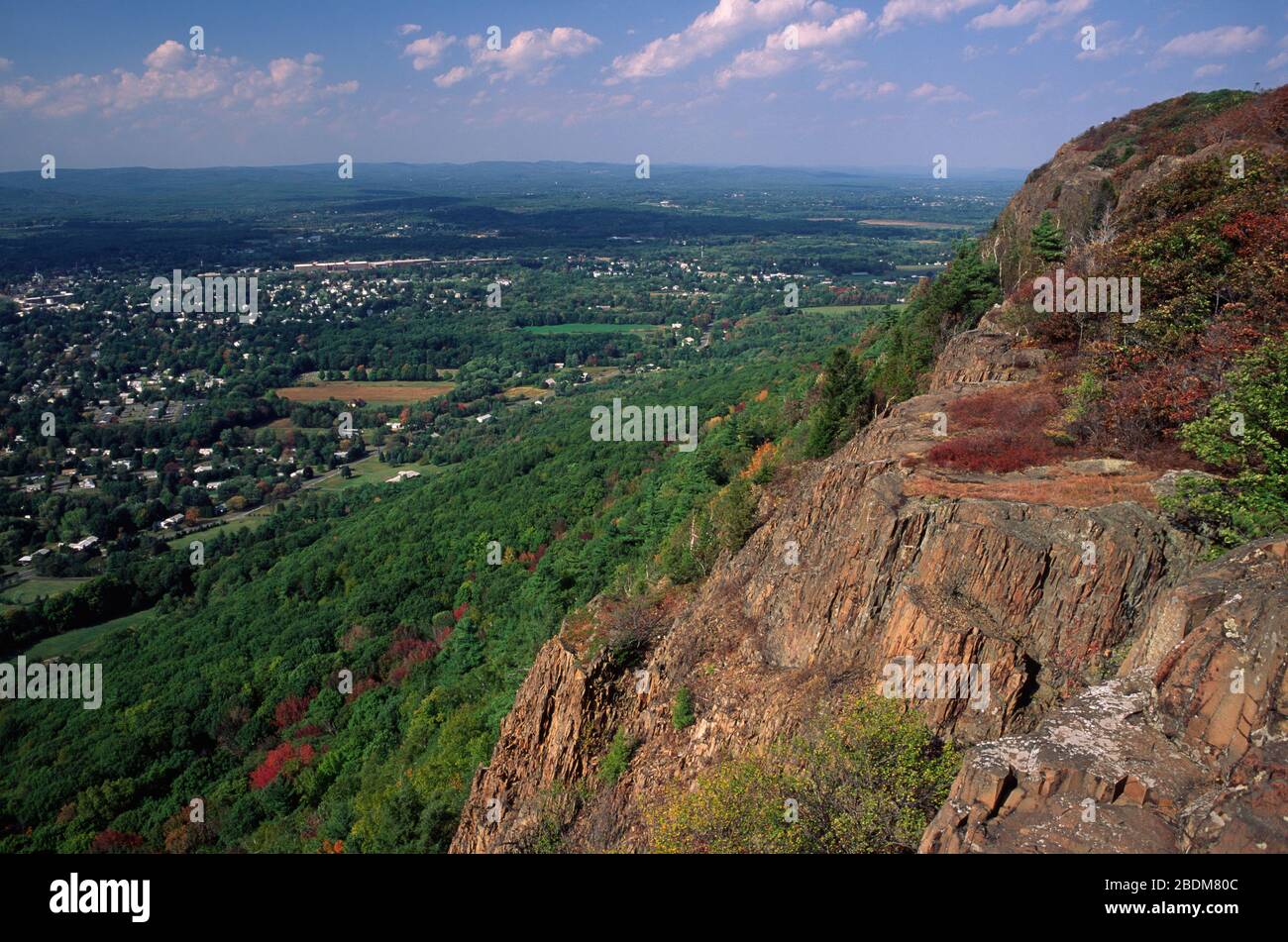 Cliff view, Mount Tom State Park, Massachusetts Stock Photo Alamy
