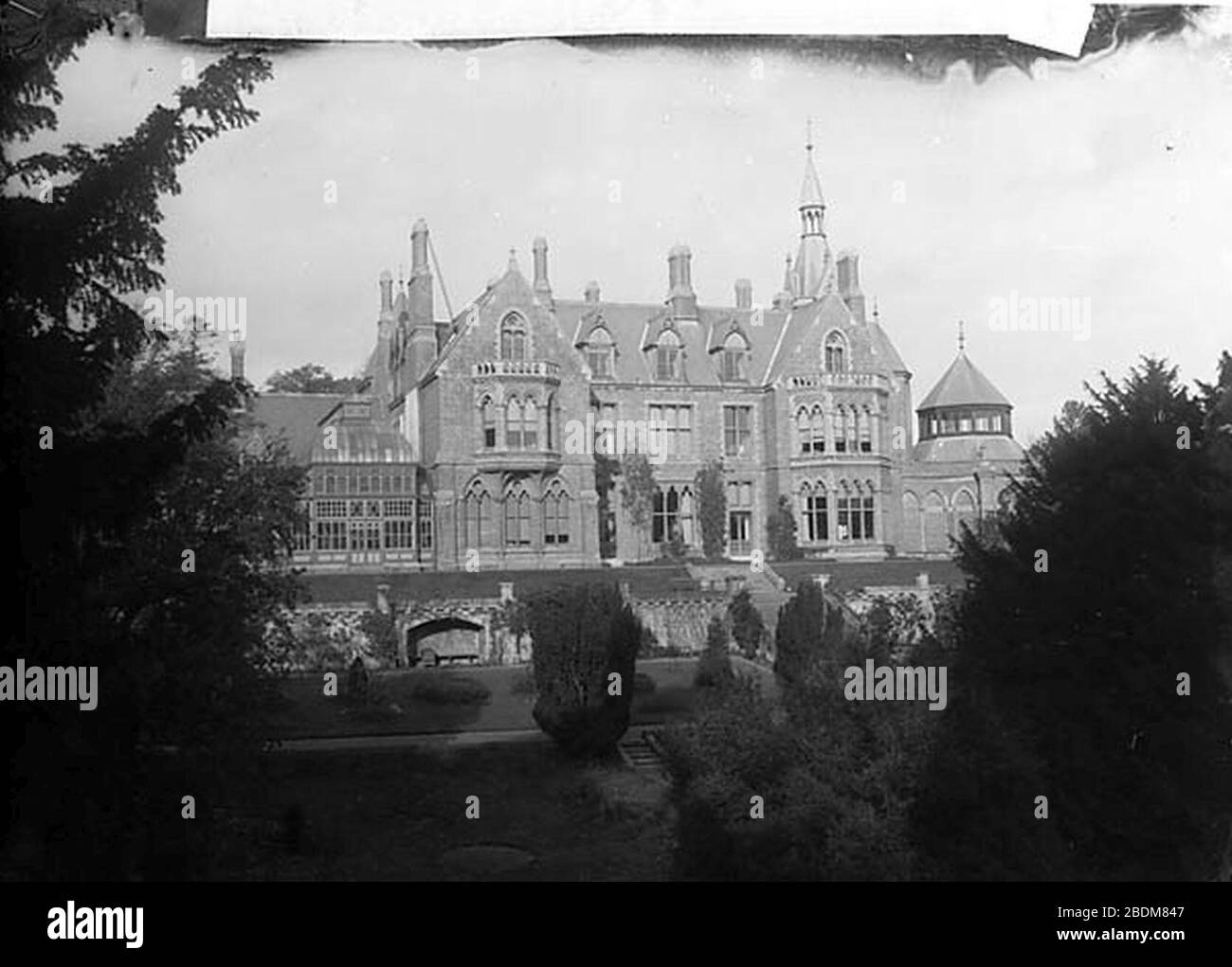 Hafodunos Hall Llangernyw (1895) Stock Photo