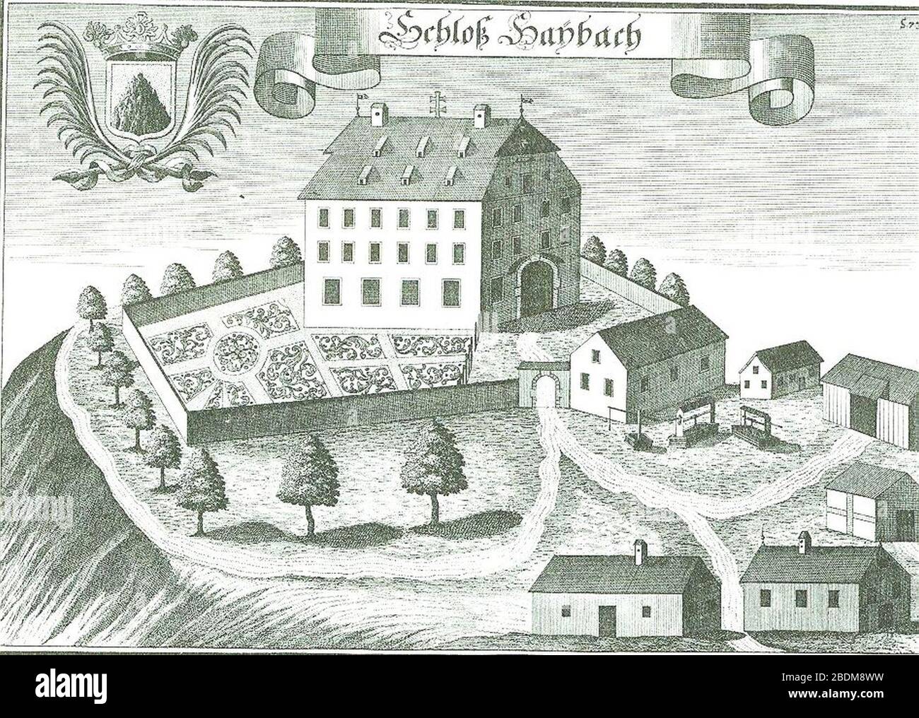 Haibach Schloss-neu. Stock Photo