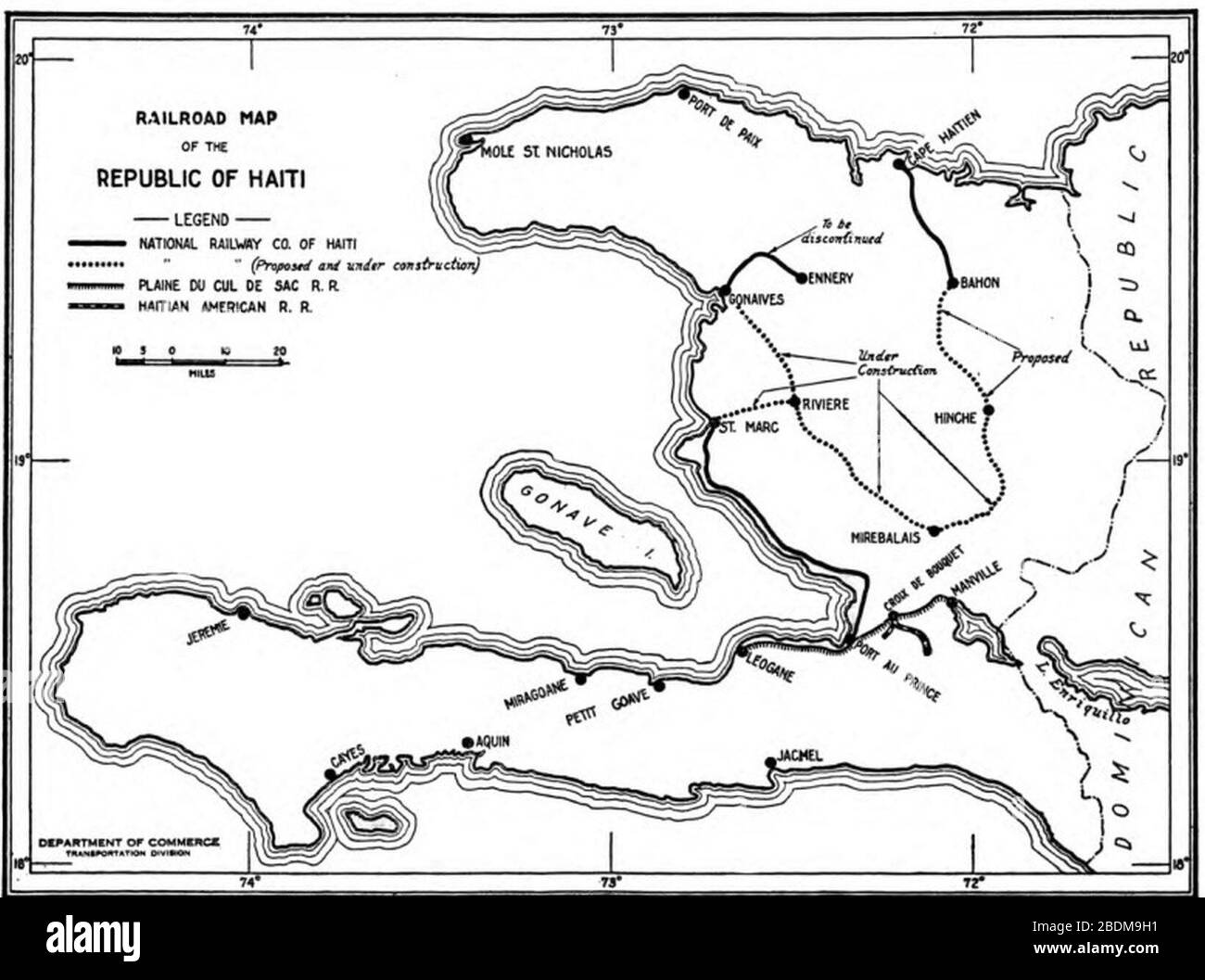 Map of haiti Black and White Stock Photos &amp; Images - Alamy