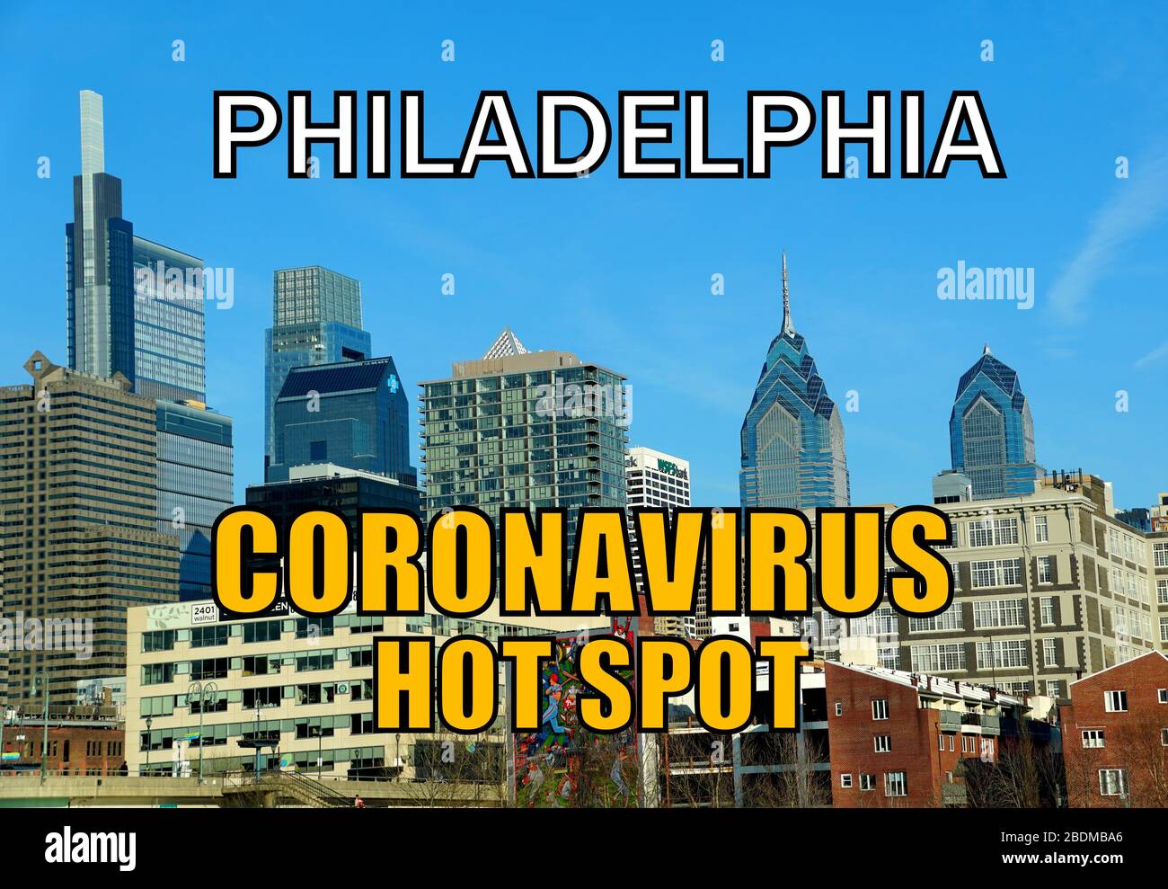 Philadelphia as the new coronavirus hot spot Stock Photo