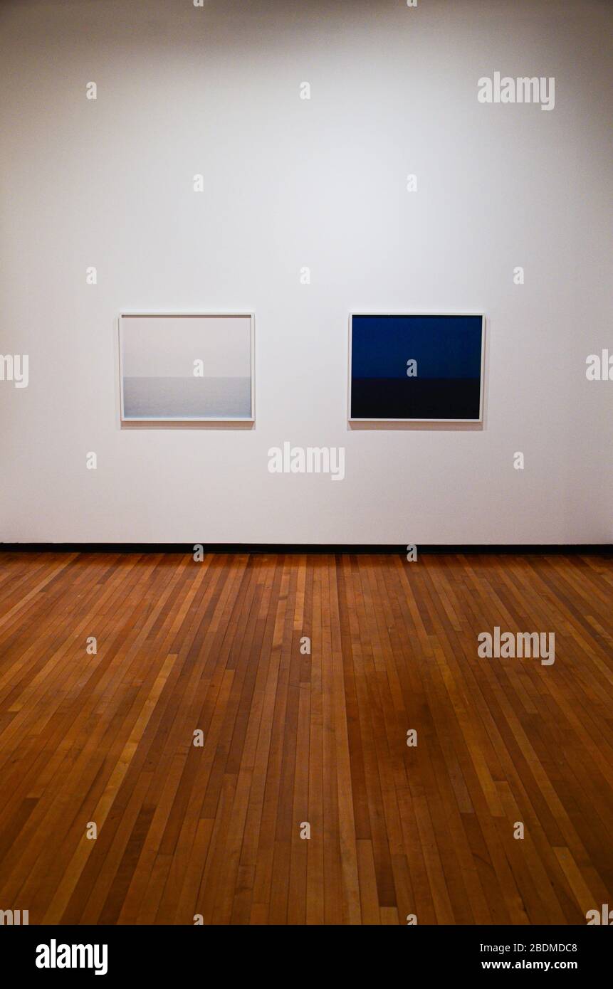 WELLINGTON, NEW ZEALAND April 4, 2020 Paintings on wall of