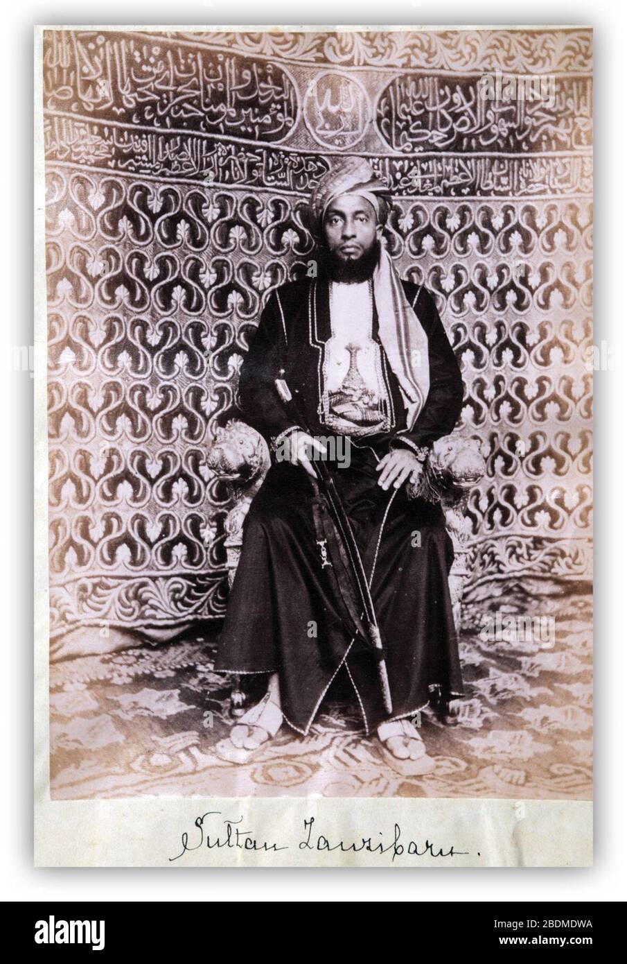 Hamad bin Thuwaini of Zanzibar 1891 Stock Photo Alamy