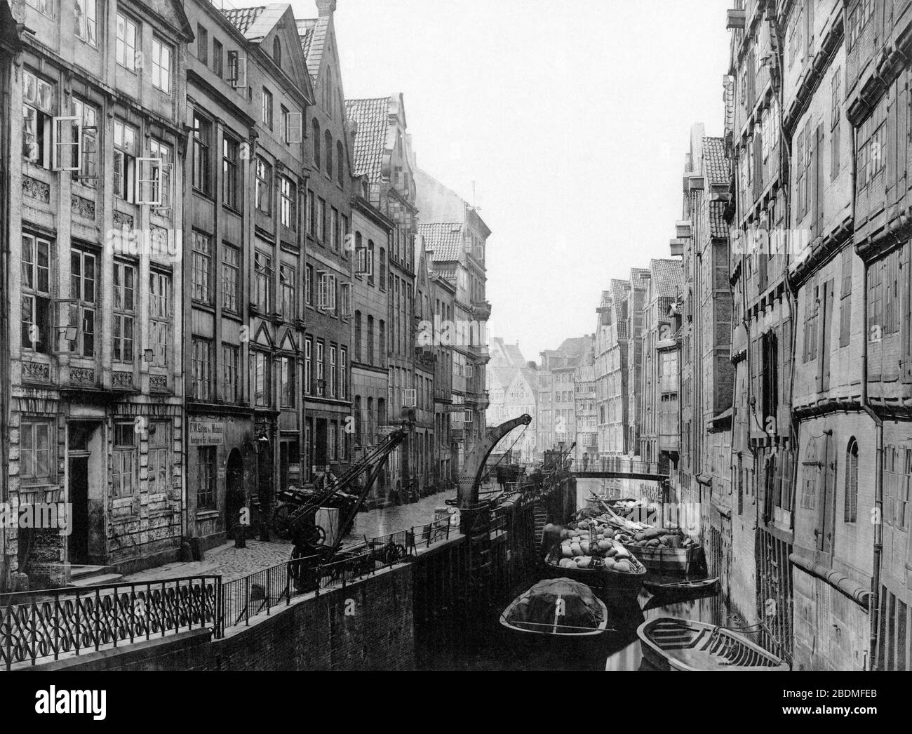 Hamburg.1883.Holländische Reihe.Vdz-16-300dpi. Stock Photo