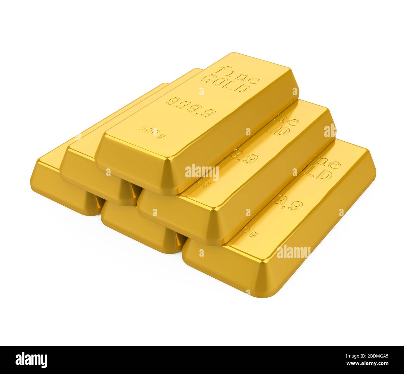 Gold Bars Isolated Stock Photo Alamy
