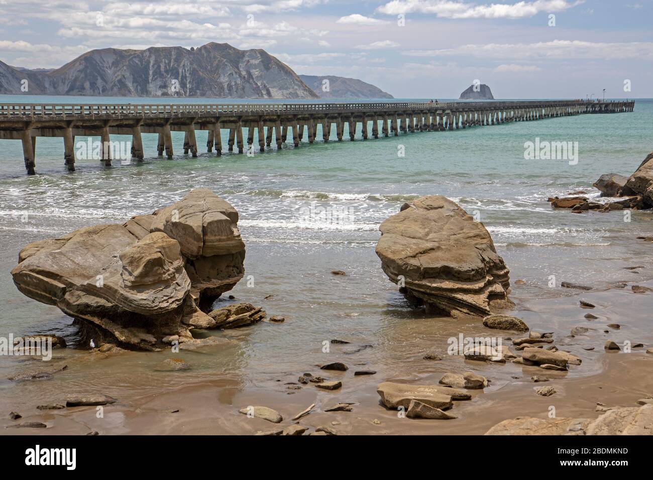 Tolaga Bay Wharf, the longest wharf in New Zealand Stock Photo Alamy
