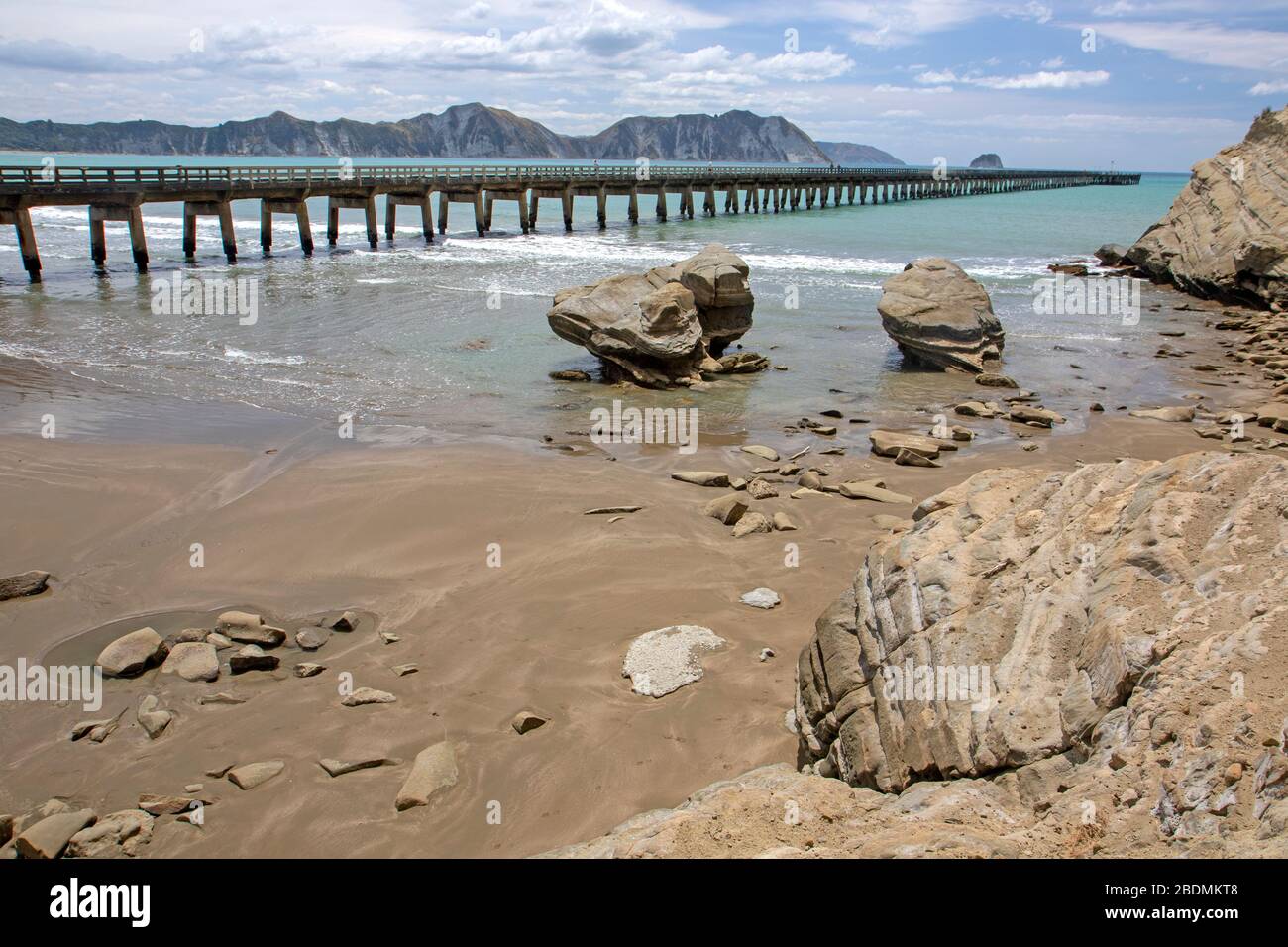 Tolaga Bay Wharf, the longest wharf in New Zealand Stock Photo Alamy