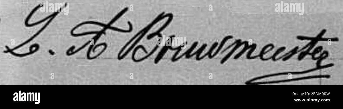 Handtekening Louis Bouwmeester (1882-1931 Stock Photo - Alamy