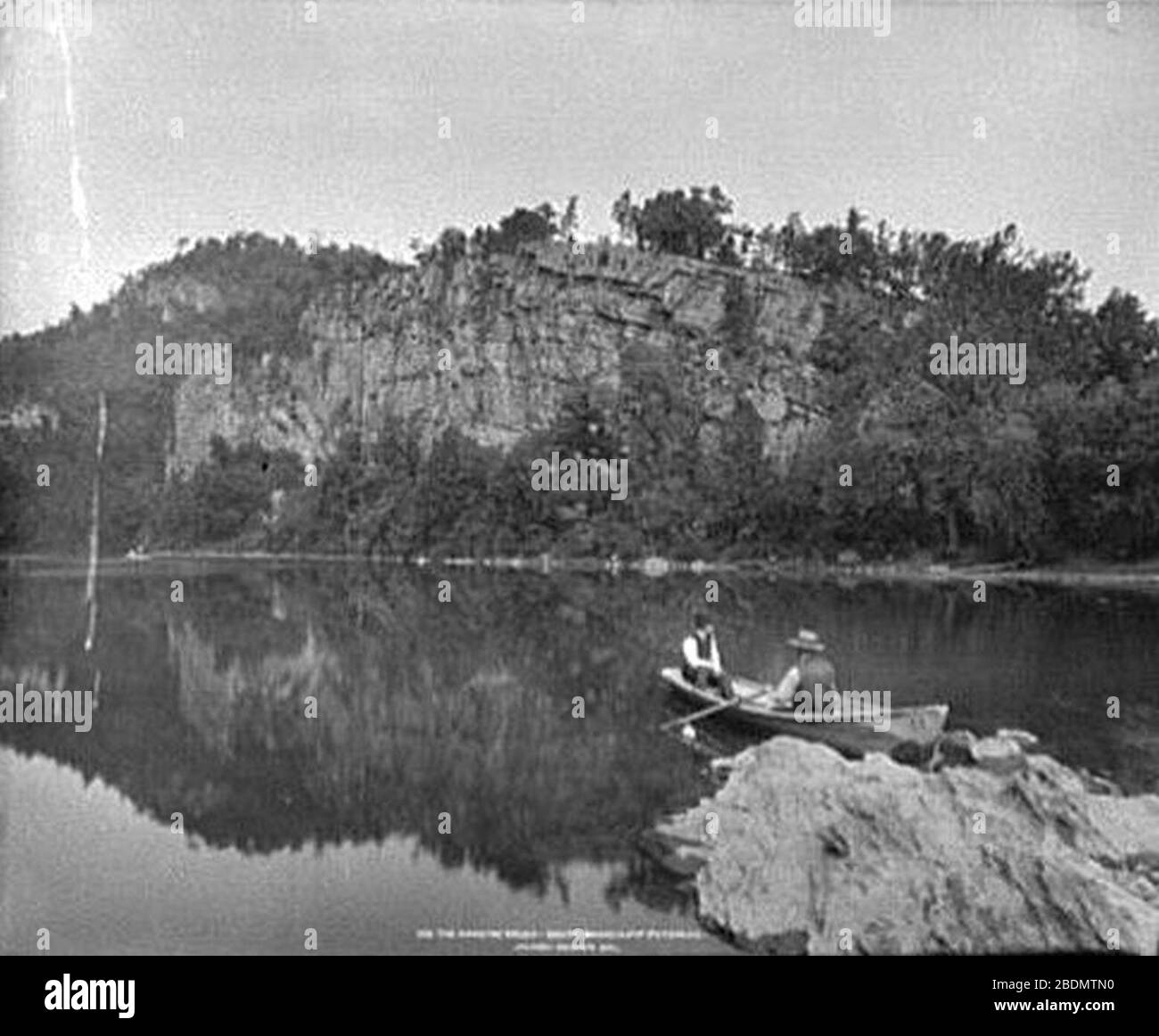 Hanging Rocks Wappocomo WV 1890s. Stock Photo