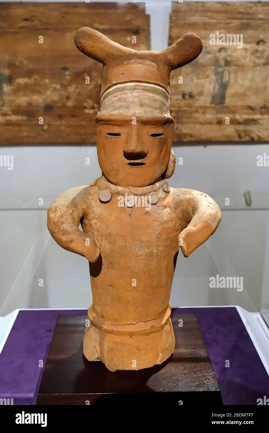 Haniwa tomb figure, Japan, Kofun era, about 500s AD, earthenware