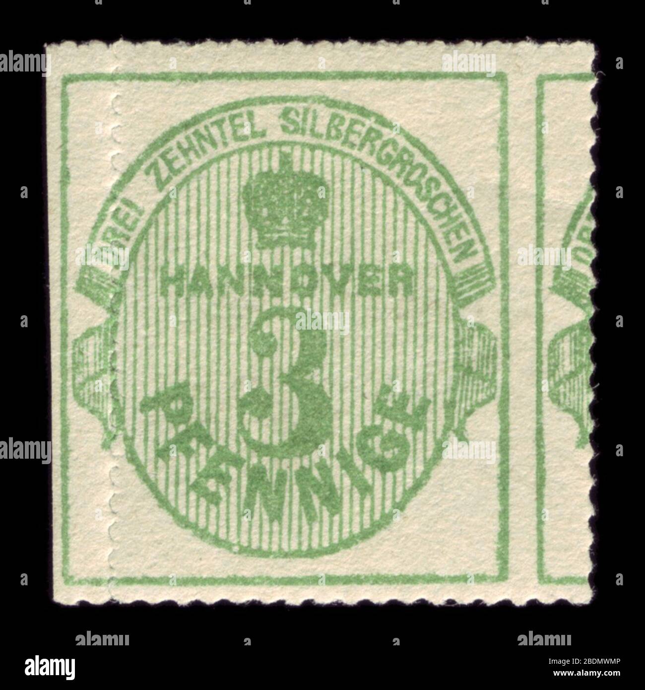 Hannover 1864 21 Wappenkrone. Stock Photo
