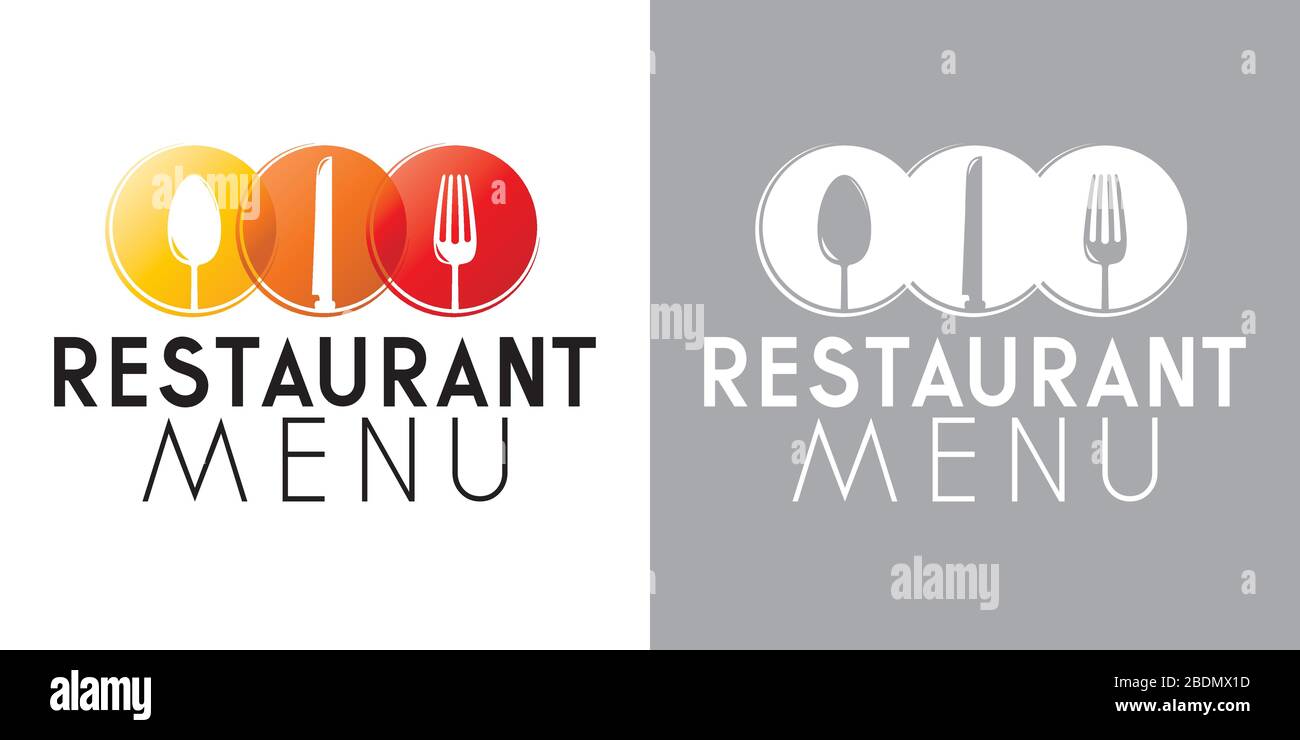 Restaurant menu vector logo template Stock Vector Image & Art - Alamy