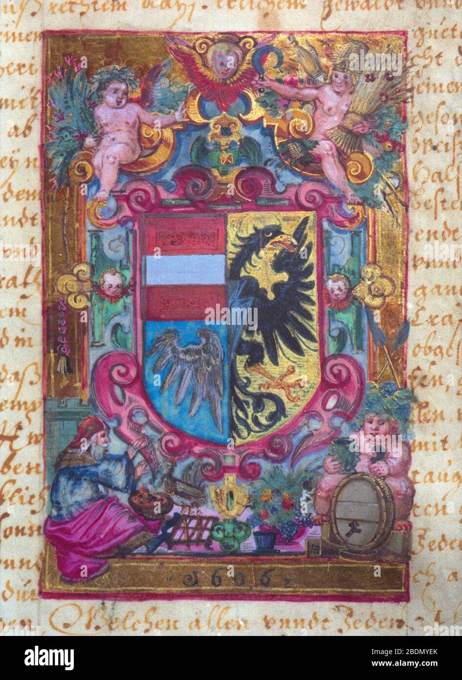 Hans Bär Wappenschild ganz. Stock Photo
