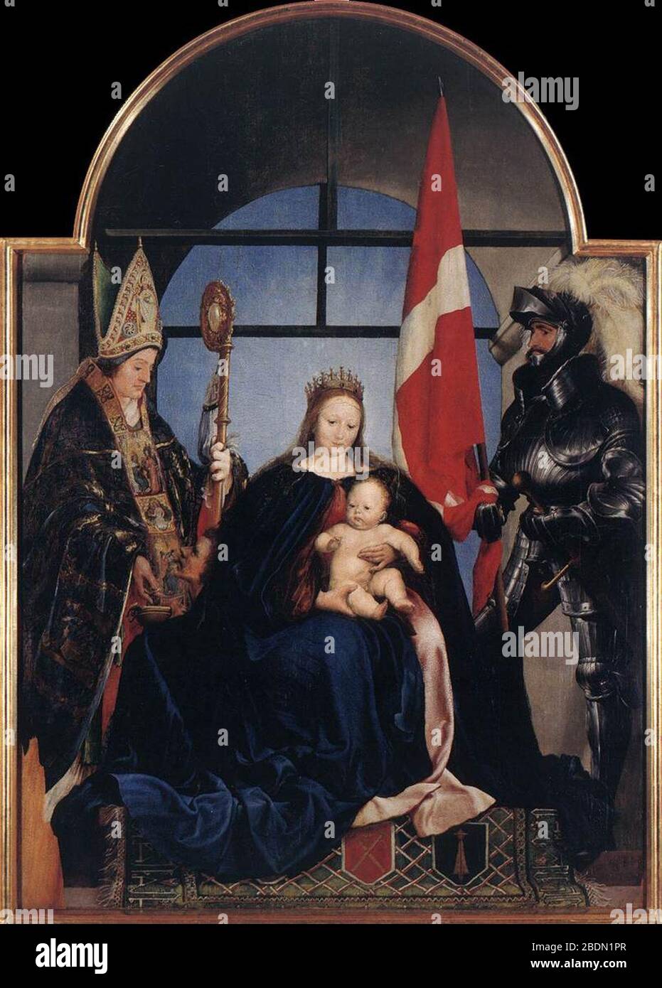 Hans Holbein d. J. - The Solothurn Madonna Stock Photo - Alamy