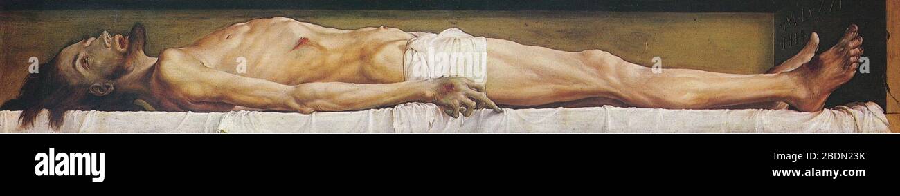 Hans Holbein- The Body of the Dead Christ in the Tomb Stock Photo - Alamy