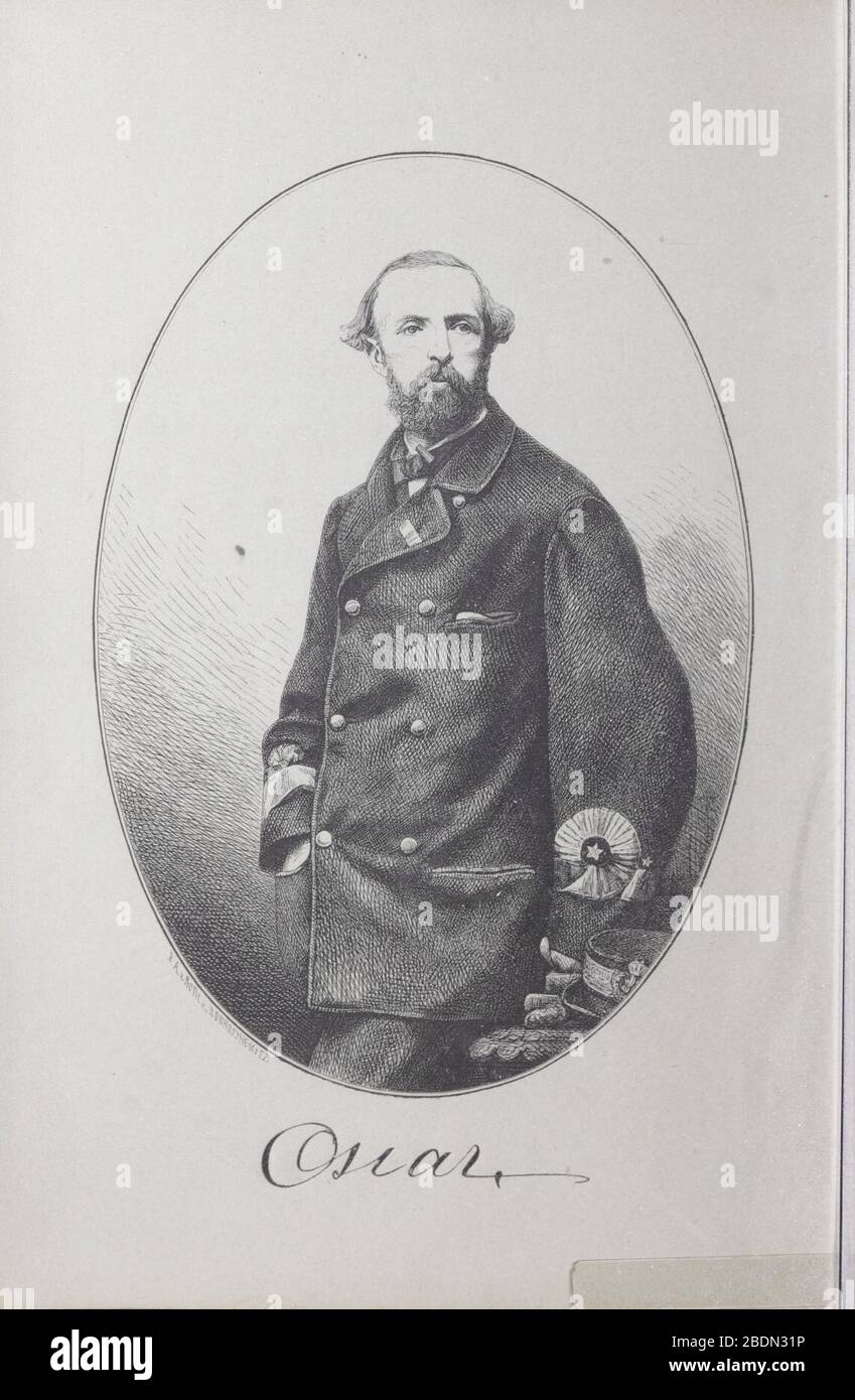 Hans Majestæt kong Oscar II.'s Reise i Nordland og Finmarken Aar 1873 Stock Photo
