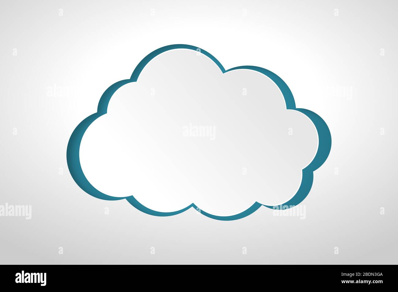 Cloud computing concept - illustration Stock Photo - Alamy