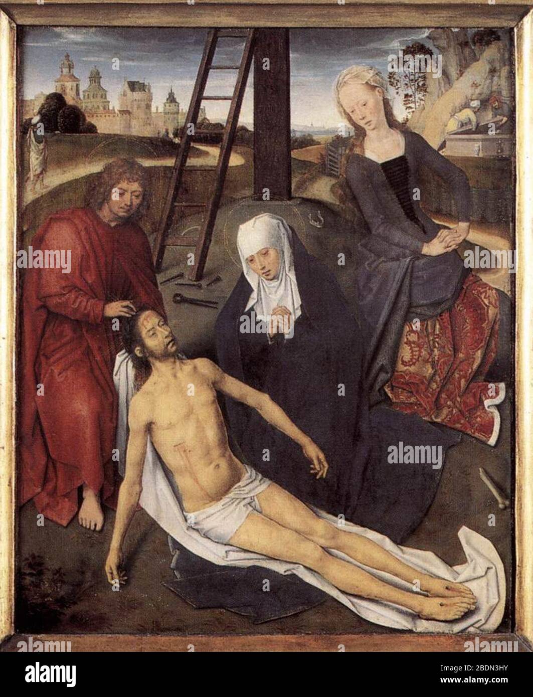 Hans Memling - Triptych of Adriaan Reins (central panel) Stock Photo