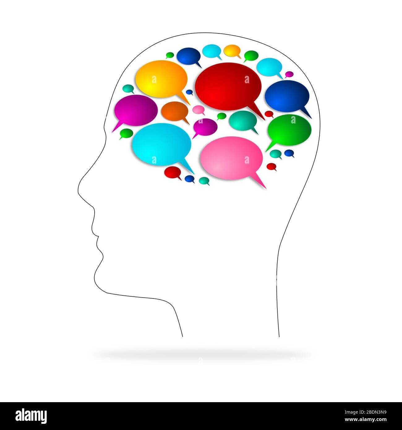 Speech/ communication concept illustration Stock Photo Alamy