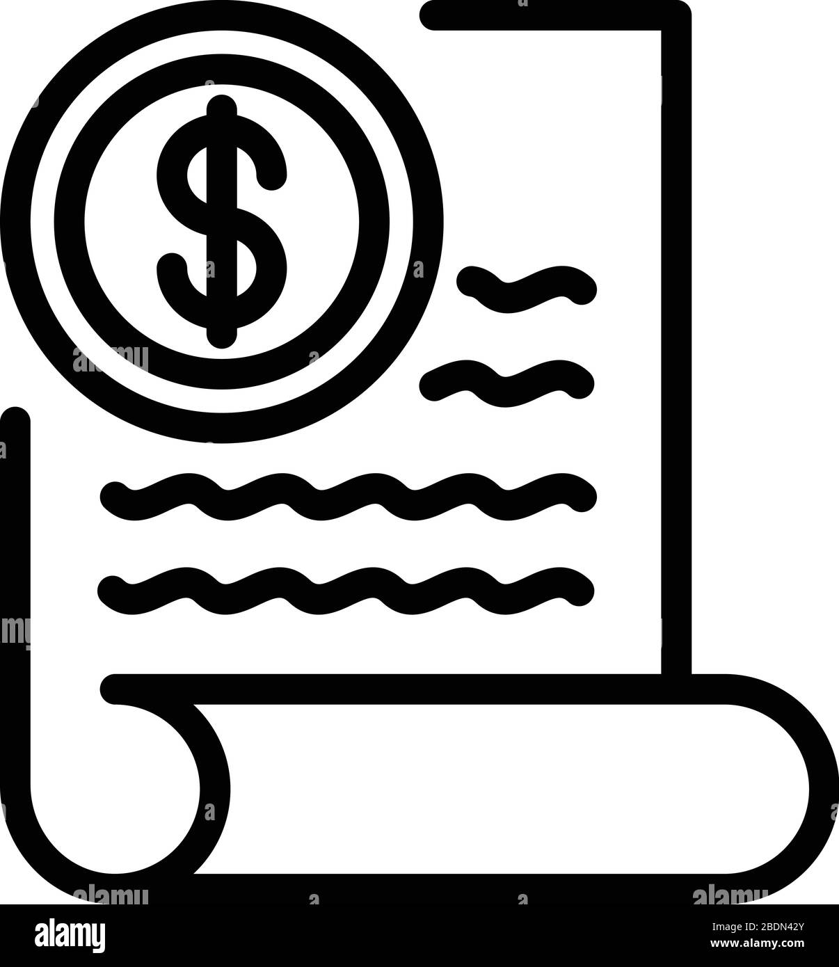 Office money report icon, outline style Stock Vector Image & Art - Alamy