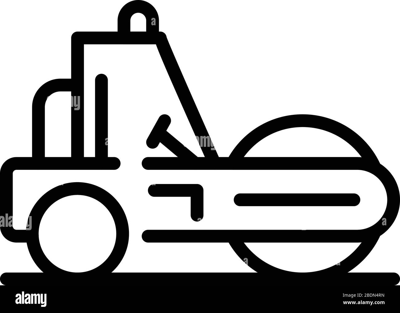 City road roller icon, outline style Stock Vector Image & Art - Alamy