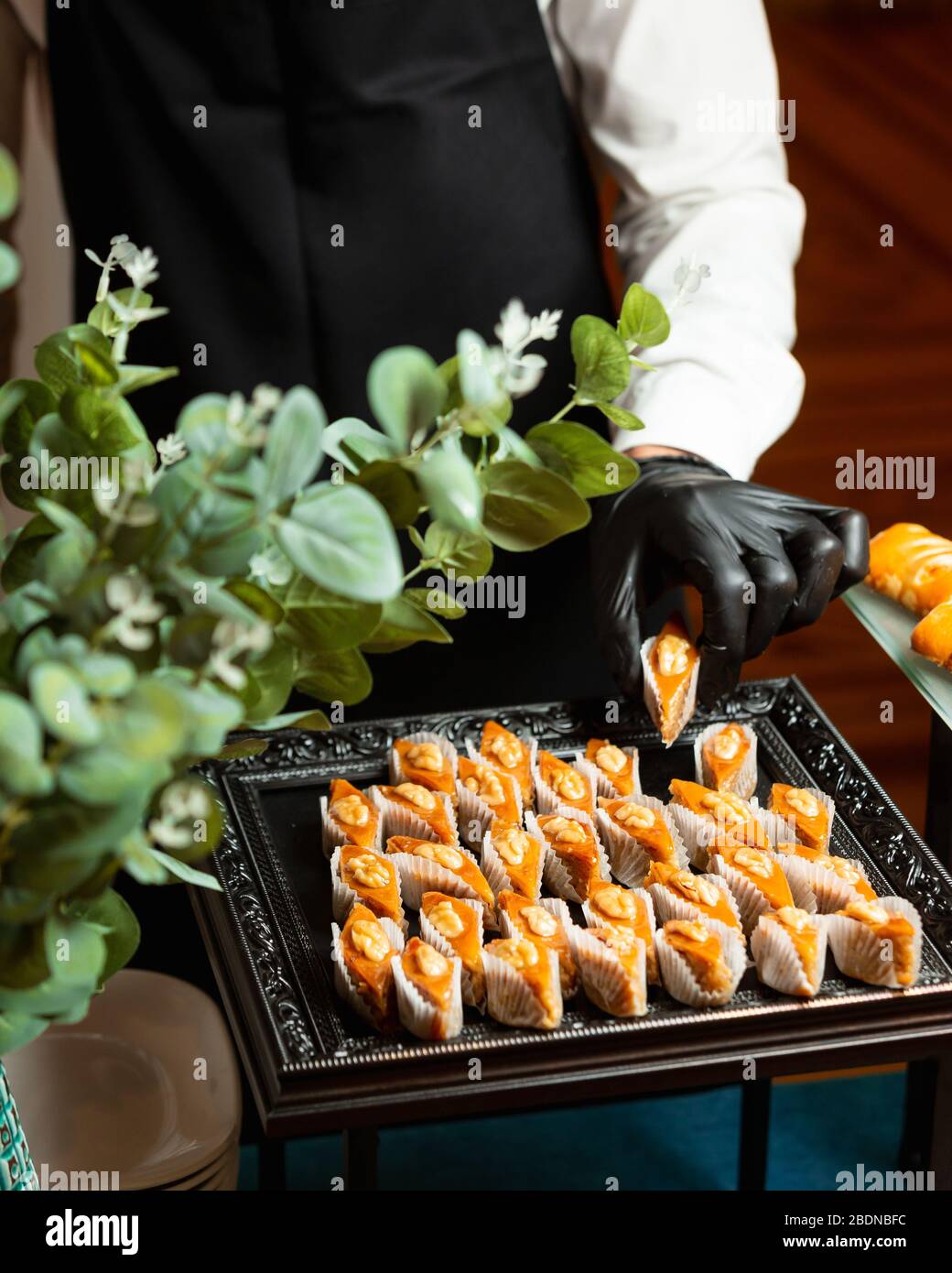 аzeri national baklava with nuts Stock Photo Alamy