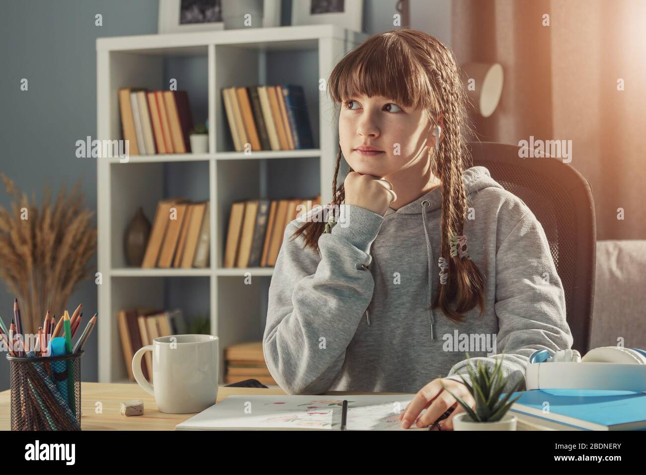  Study desk teen hi-res stock photography and images - Alamy