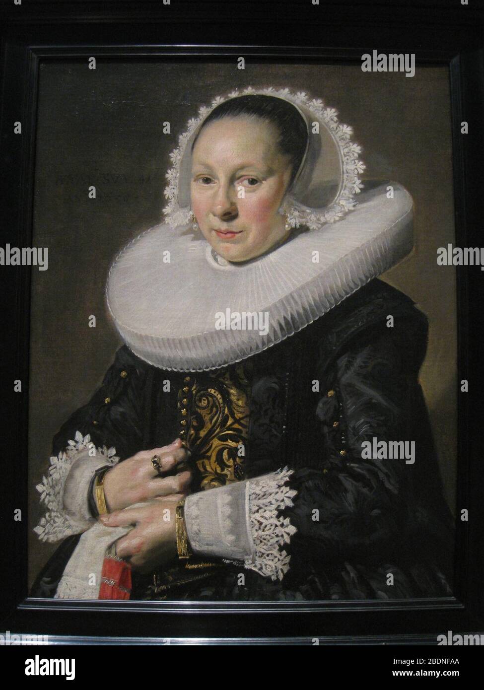 Portrait of a Woman by Frans Hals. Stock Photo