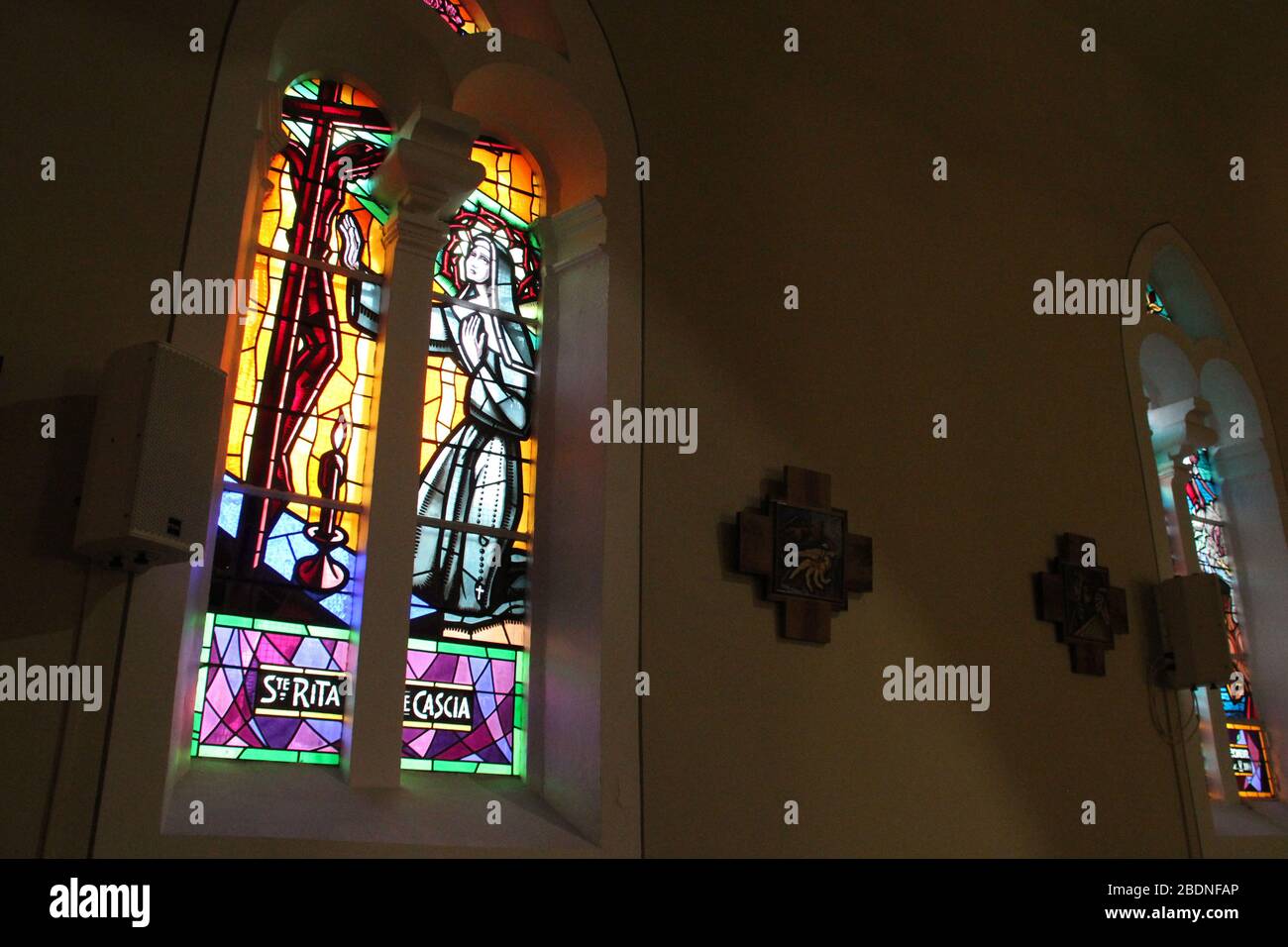 Stained glass saint vincent de hi res stock photography and images Alamy Stained glass saint vincent de hi res stock photography and images Alamy