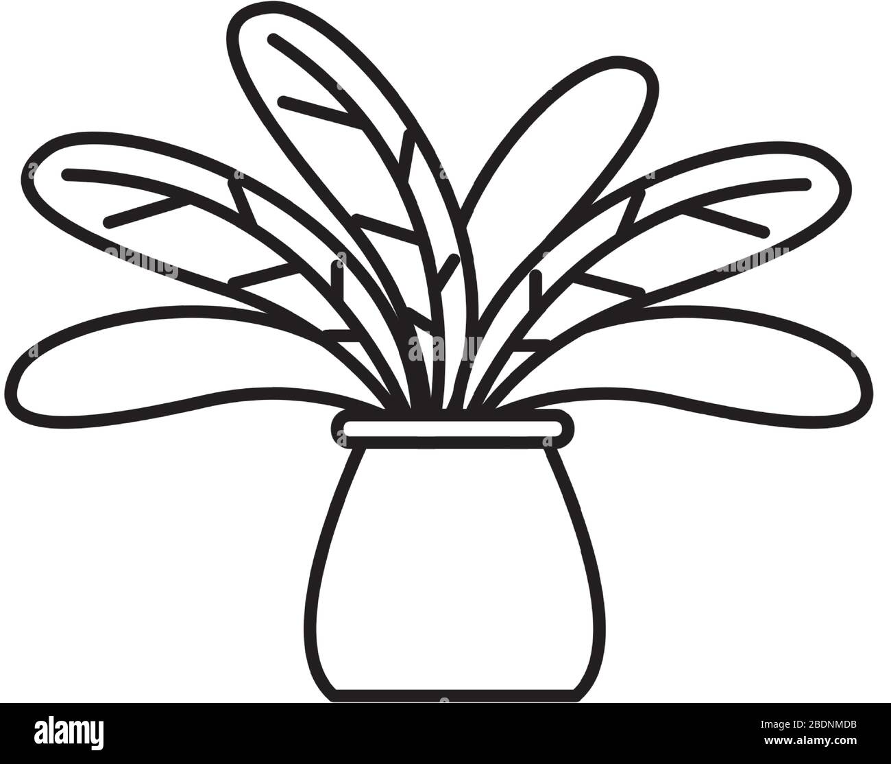 house plant in ceramic pot icon Stock Vector Image & Art - Alamy