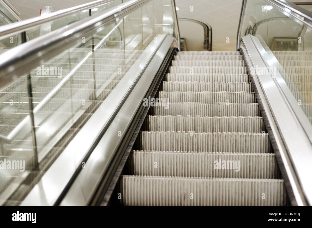 moving stairs escalator inside a train station Stock Photo - Alamy