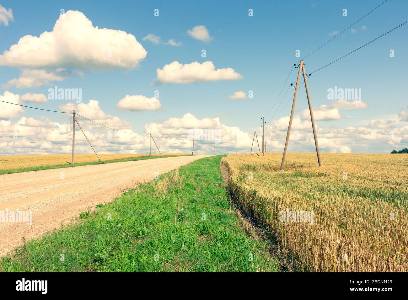 Rural side road near farming hi-res stock photography and images - Alamy