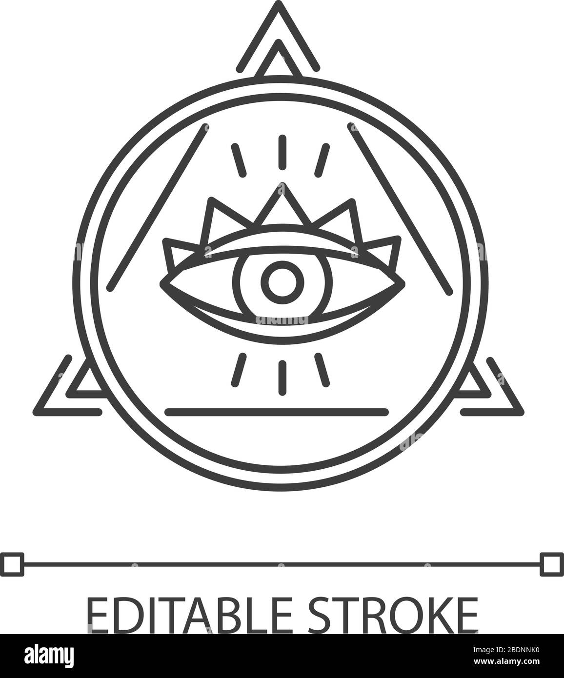 Eye Of Providence Pixel Perfect Linear Icon Occult Symbol Thin Line Eye Of Providence Pixel Perfect Linear Icon Occult Symbol Thin Line