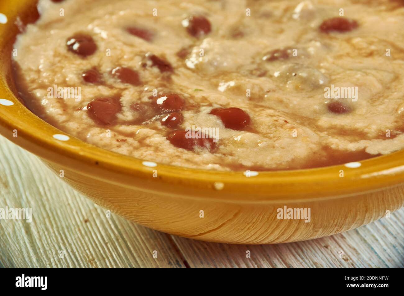 Ultimate Queso Bean Dip, Refried Bean and Cheese Dip Stock Photo Alamy