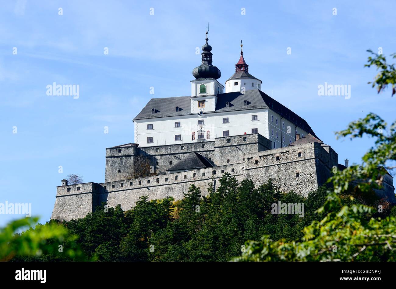 Austria, castle Forchtenstein in Burgenland Stock Photo