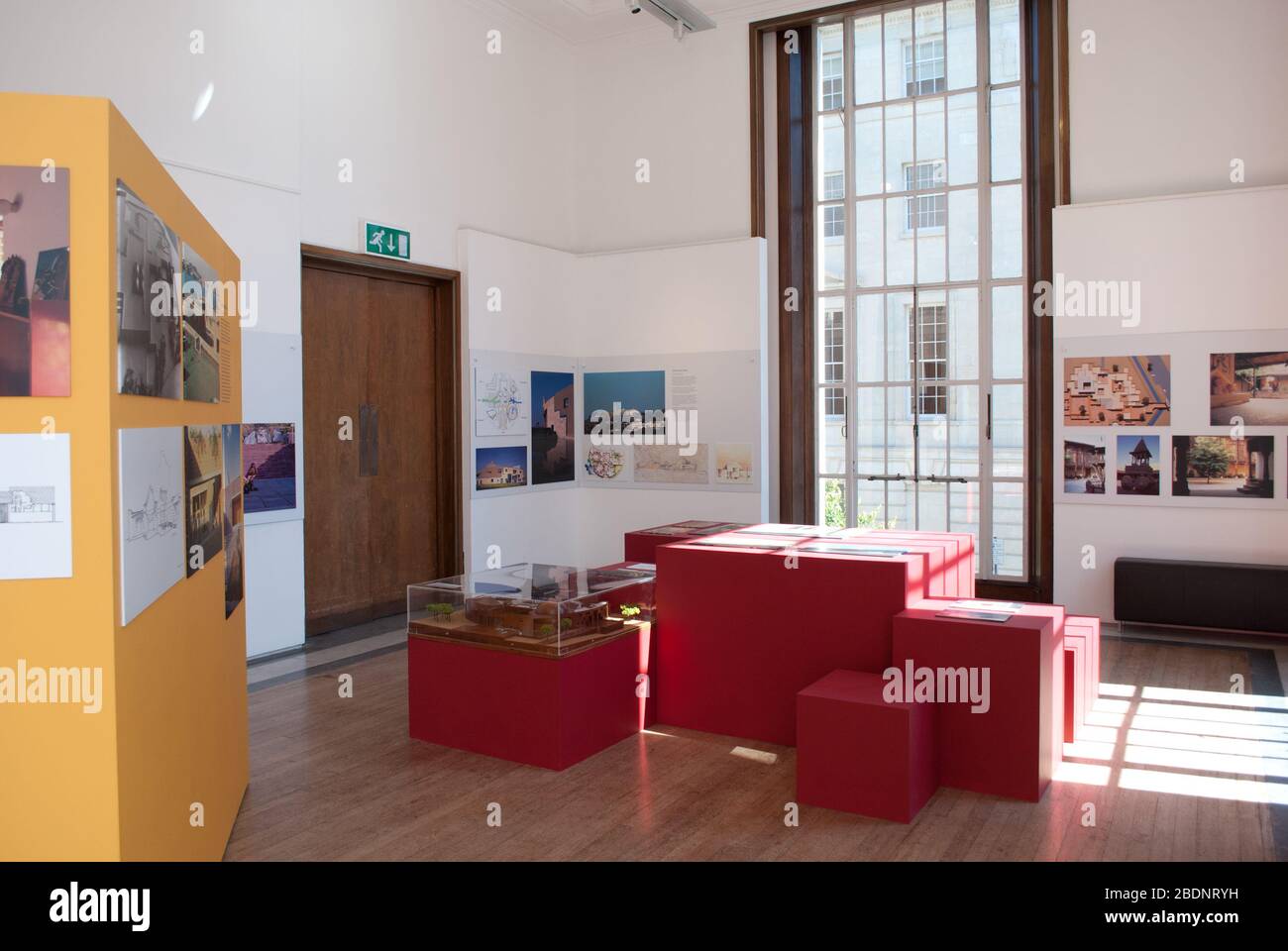 Charles Correa India's Greatest Architect exhibition at the RIBA, 66 Portland Place, London W1B Stock Photo