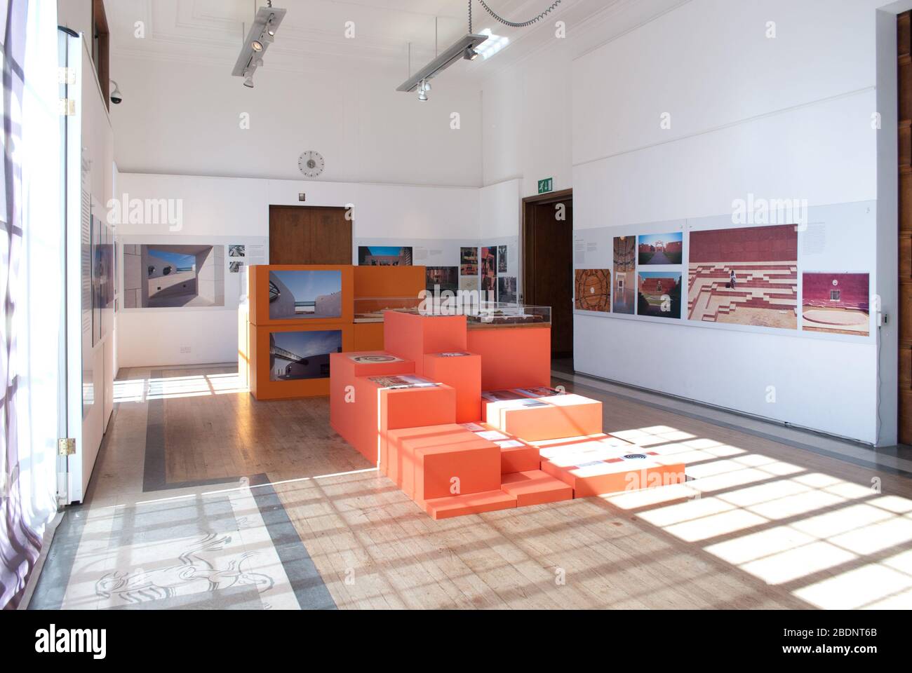 Charles Correa India's Greatest Architect exhibition at the RIBA, 66 Portland Place, London W1B Stock Photo