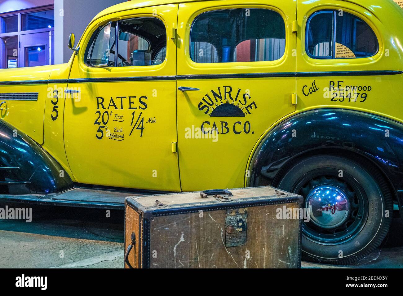 Suitcase by Sunrise Cab Stock Photo Alamy