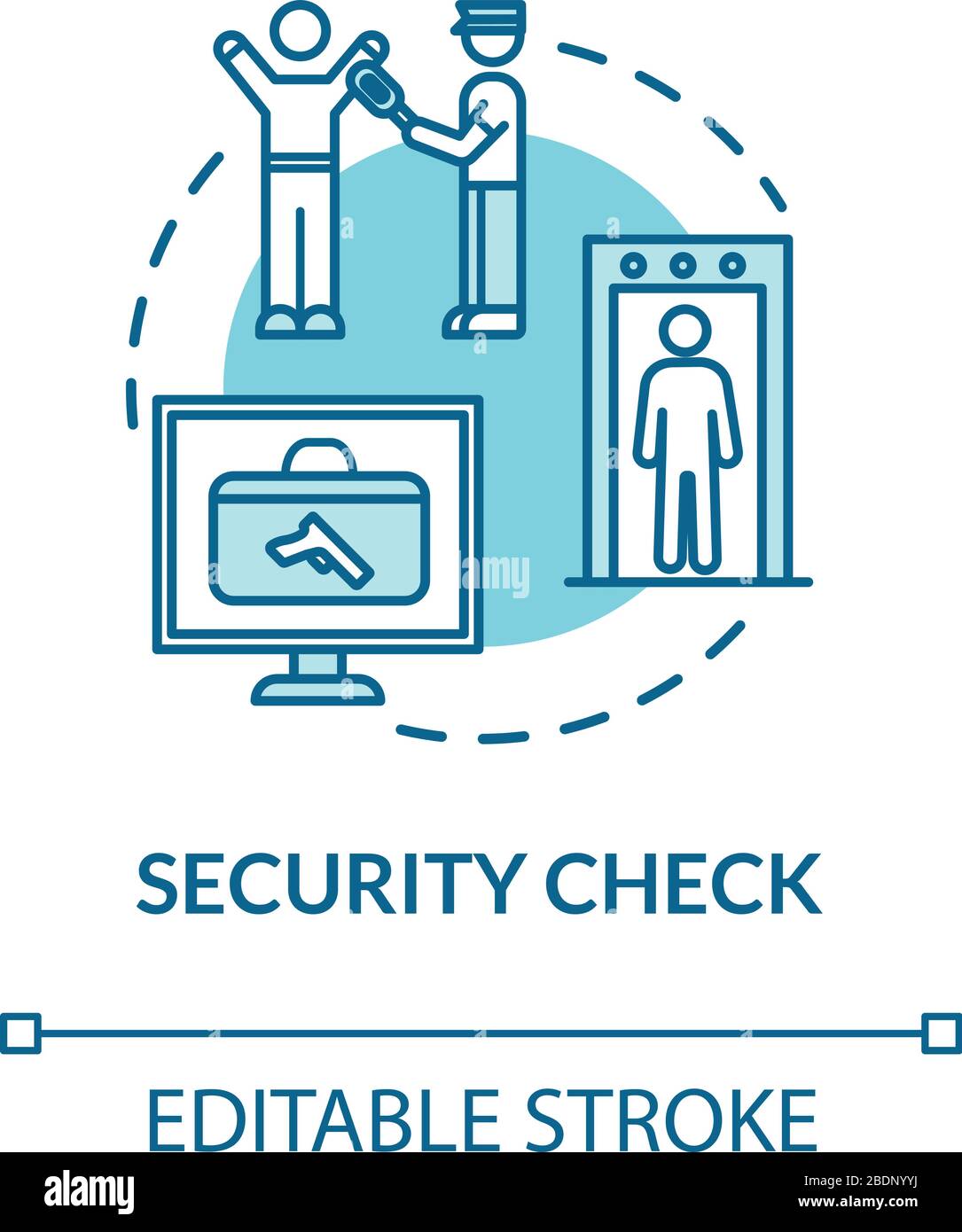 Airport Security Check Icon