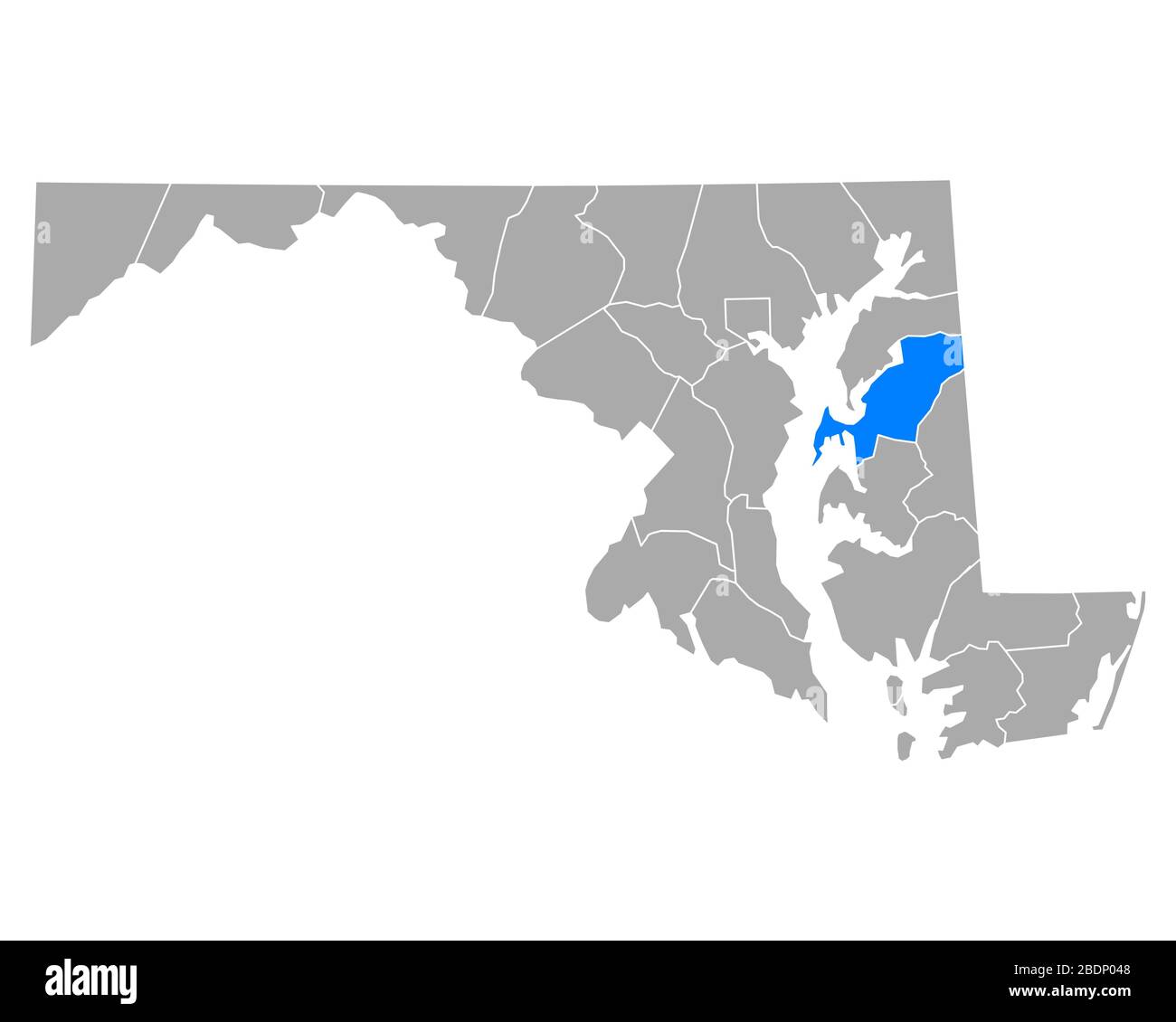 Map of Queen Anne in Maryland Stock Photo Alamy
