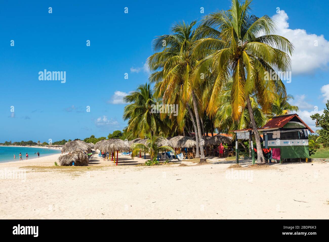 PLAYA ANCON, CUBA - DECEMBER 17, 2019: View of a beach Playa Ancon near ...