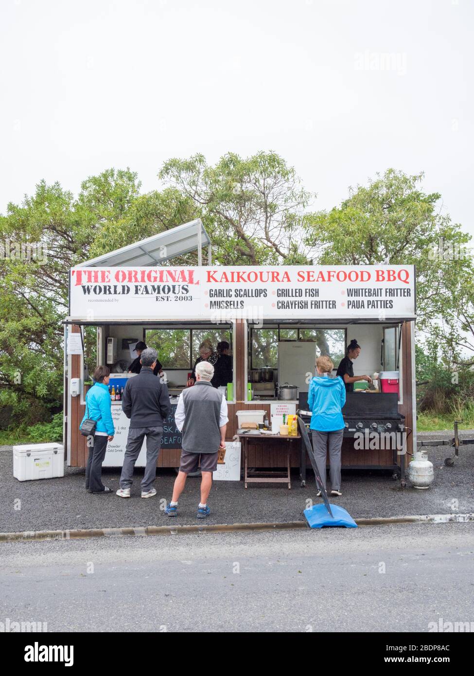 The original Kaikoura Seafood BBQ and restaurant selling seafood and