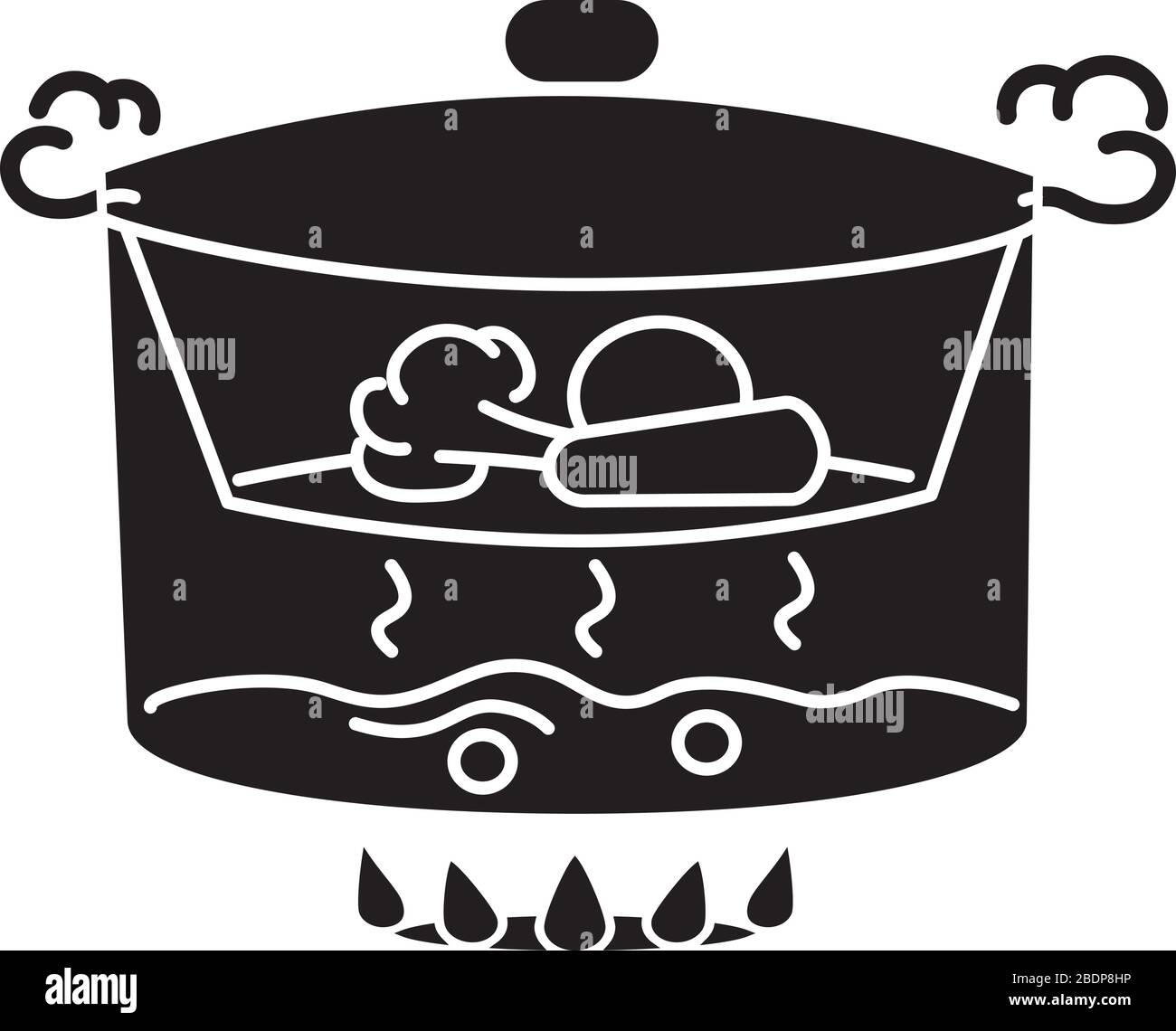 Boiling water Stock Vector Images - Alamy