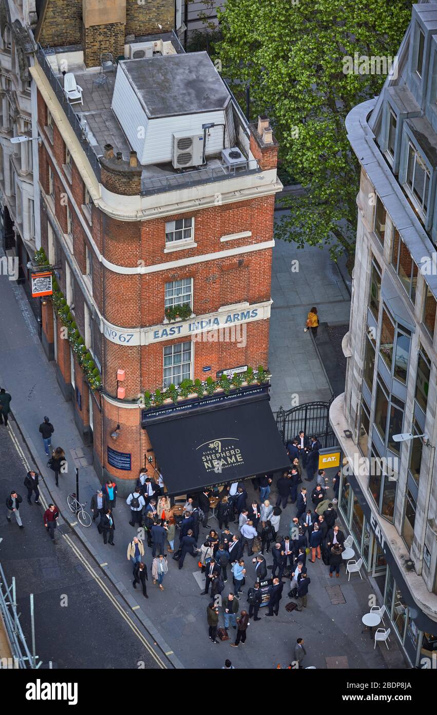 East India Arms Public House and Brewer, City of London. Stock Photo