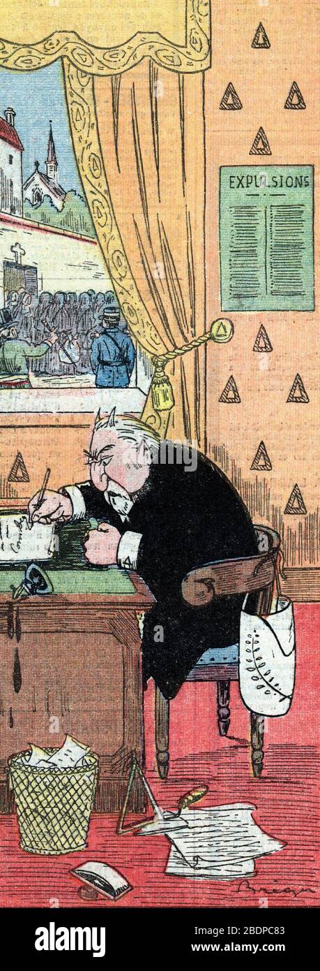 1905 Caricature About The Separation Of Church And State High Resolution Stock Photography And Images Alamy